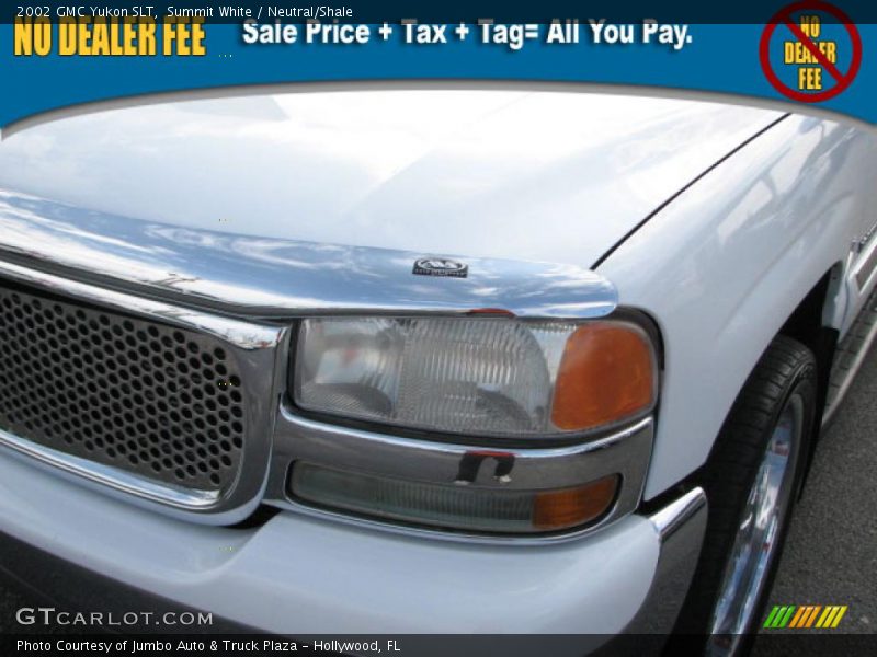 Summit White / Neutral/Shale 2002 GMC Yukon SLT