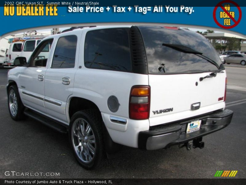 Summit White / Neutral/Shale 2002 GMC Yukon SLT