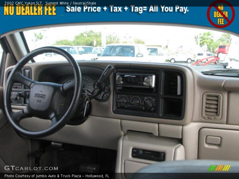 Summit White / Neutral/Shale 2002 GMC Yukon SLT