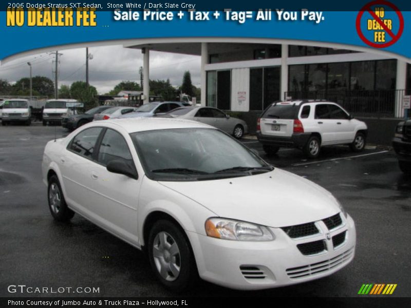 Stone White / Dark Slate Grey 2006 Dodge Stratus SXT Sedan