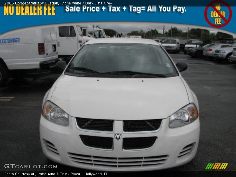 Stone White / Dark Slate Grey 2006 Dodge Stratus SXT Sedan