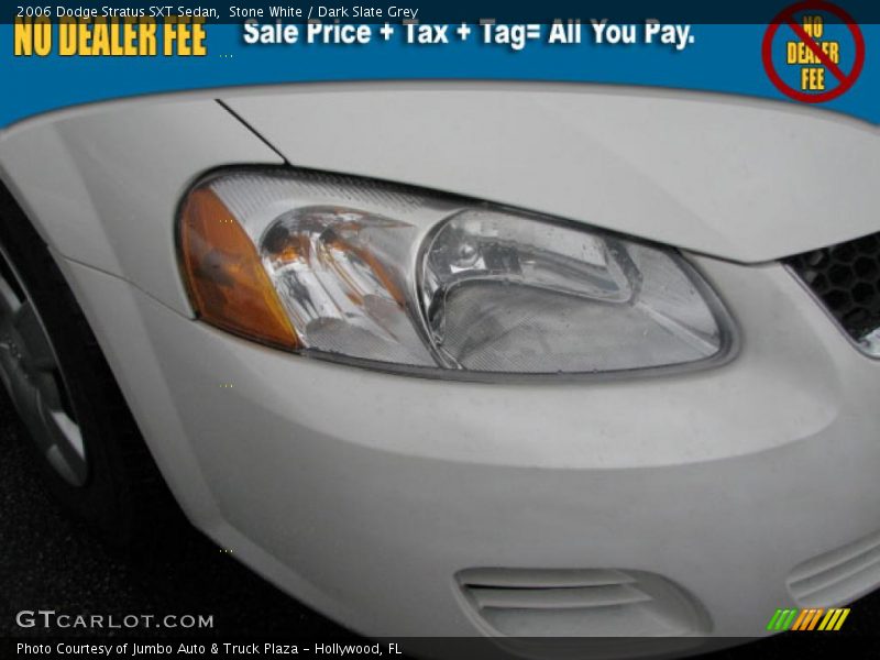 Stone White / Dark Slate Grey 2006 Dodge Stratus SXT Sedan