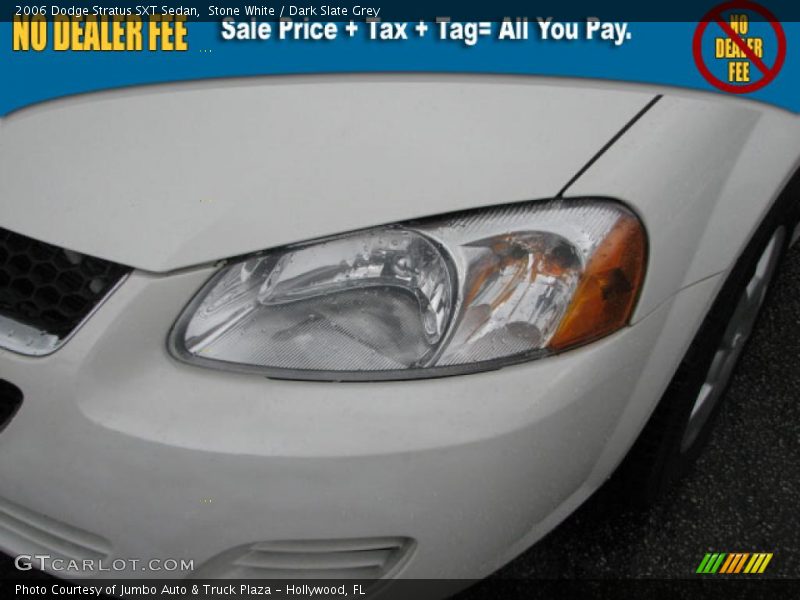 Stone White / Dark Slate Grey 2006 Dodge Stratus SXT Sedan
