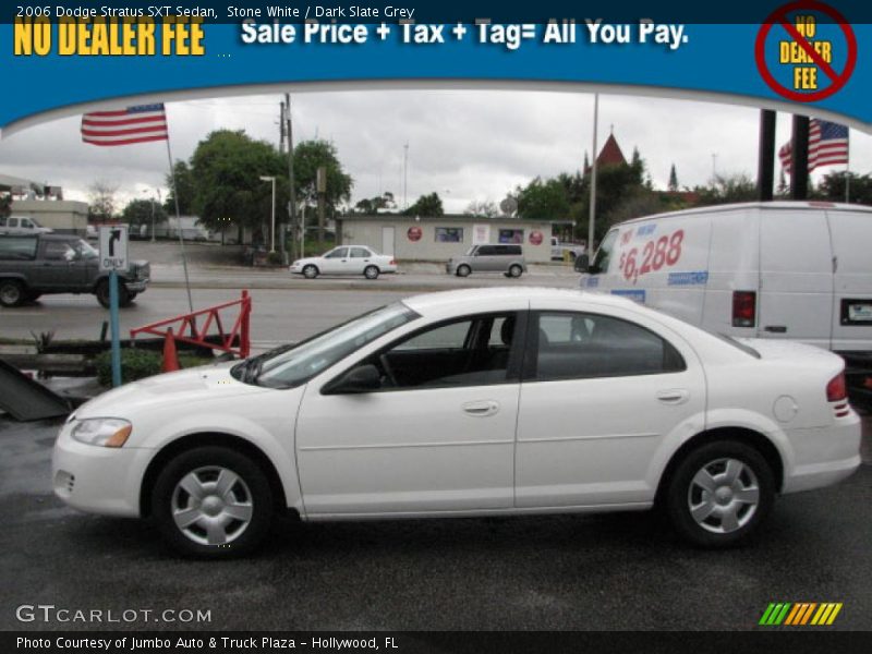 Stone White / Dark Slate Grey 2006 Dodge Stratus SXT Sedan