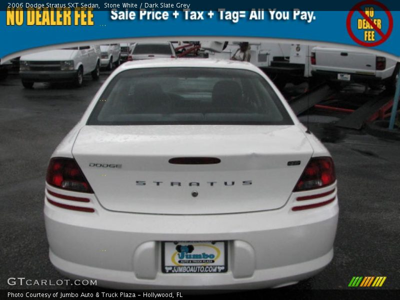 Stone White / Dark Slate Grey 2006 Dodge Stratus SXT Sedan