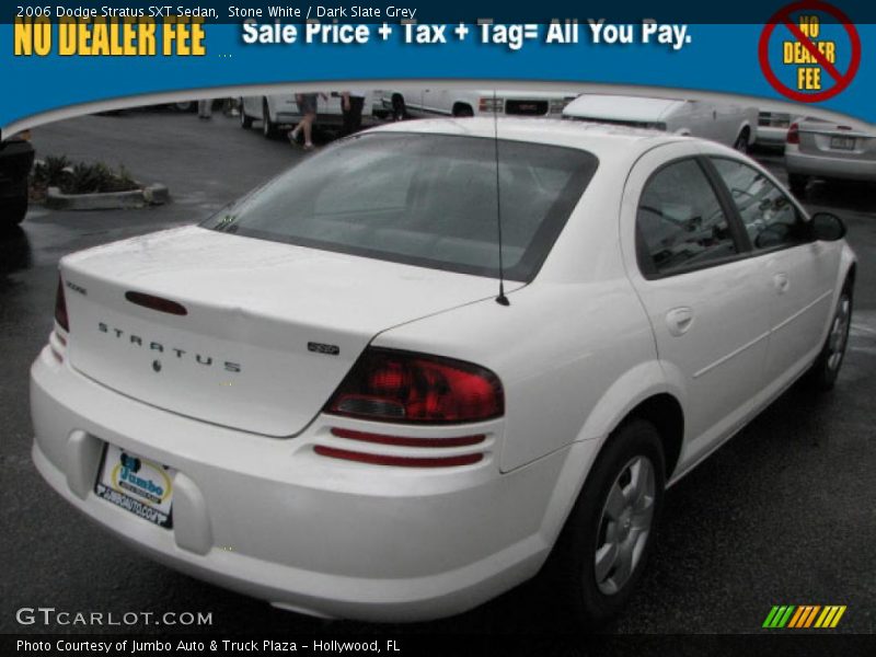 Stone White / Dark Slate Grey 2006 Dodge Stratus SXT Sedan