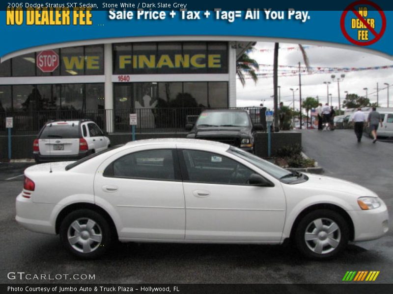 Stone White / Dark Slate Grey 2006 Dodge Stratus SXT Sedan