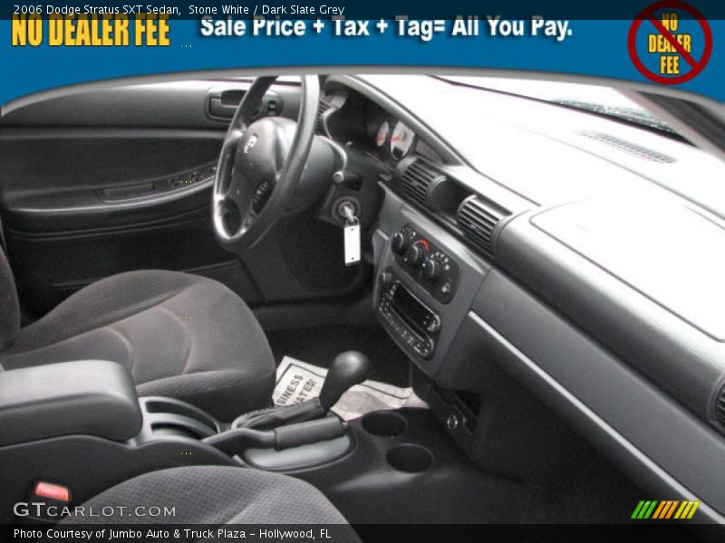 Stone White / Dark Slate Grey 2006 Dodge Stratus SXT Sedan