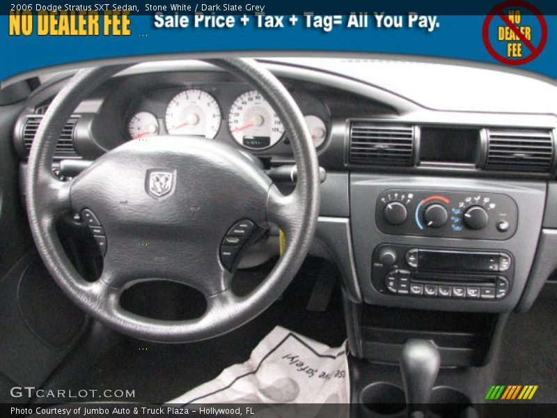 Stone White / Dark Slate Grey 2006 Dodge Stratus SXT Sedan