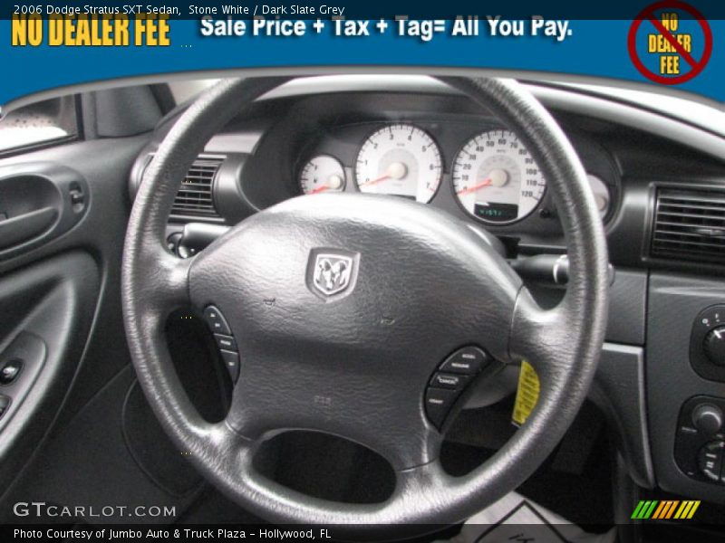 Stone White / Dark Slate Grey 2006 Dodge Stratus SXT Sedan