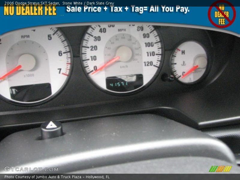 Stone White / Dark Slate Grey 2006 Dodge Stratus SXT Sedan