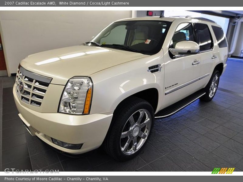 White Diamond / Cocoa/Light Cashmere 2007 Cadillac Escalade AWD
