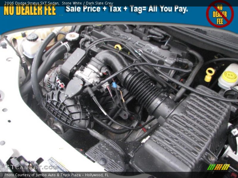 Stone White / Dark Slate Grey 2006 Dodge Stratus SXT Sedan