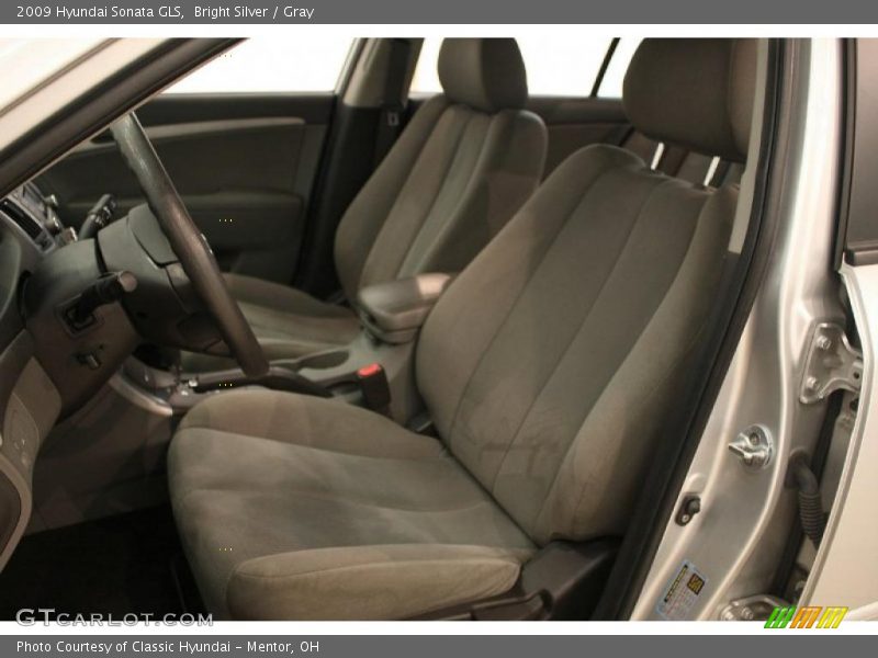 Bright Silver / Gray 2009 Hyundai Sonata GLS