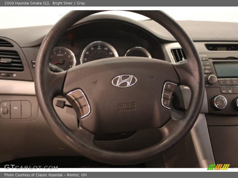 Bright Silver / Gray 2009 Hyundai Sonata GLS