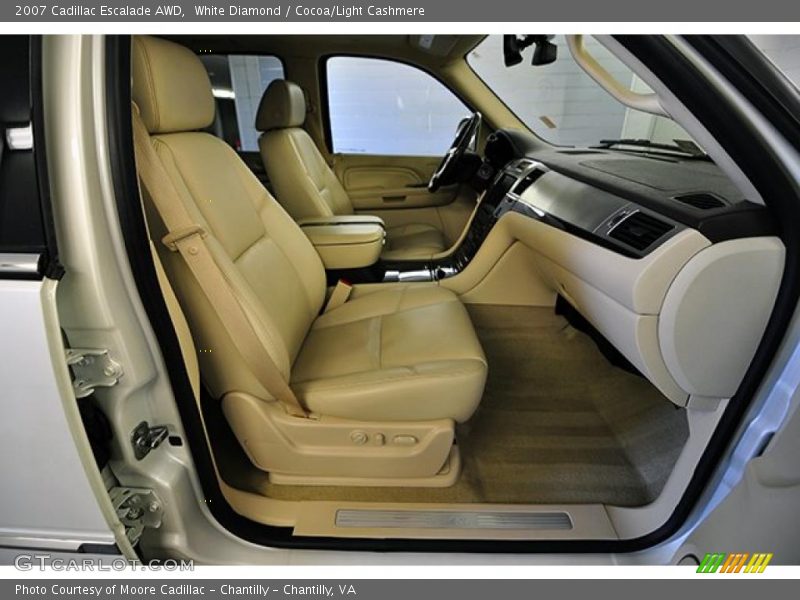 White Diamond / Cocoa/Light Cashmere 2007 Cadillac Escalade AWD