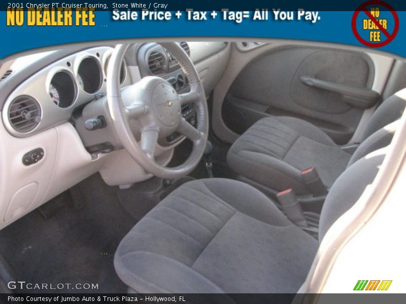 Stone White / Gray 2001 Chrysler PT Cruiser Touring