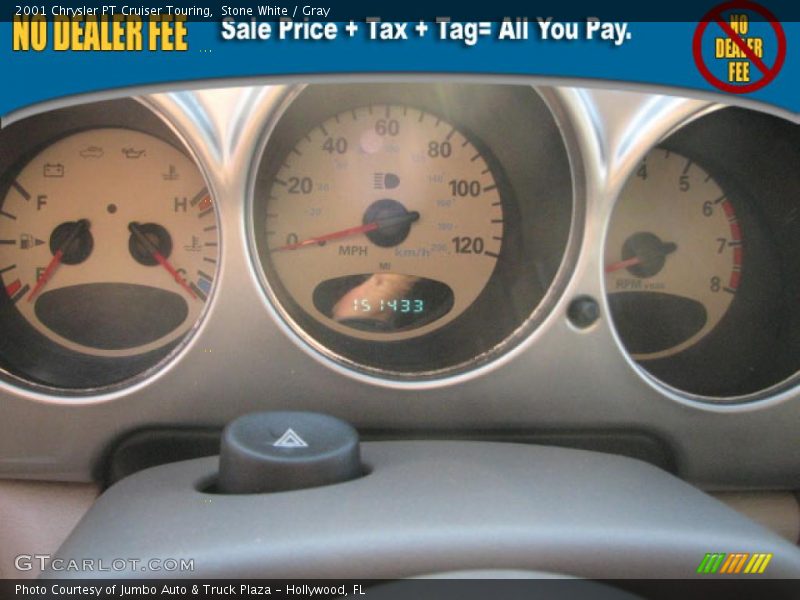 Stone White / Gray 2001 Chrysler PT Cruiser Touring
