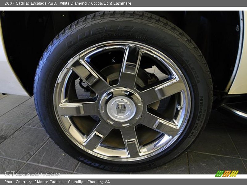 White Diamond / Cocoa/Light Cashmere 2007 Cadillac Escalade AWD
