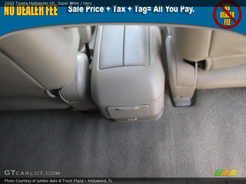 Super White / Ivory 2003 Toyota Highlander V6