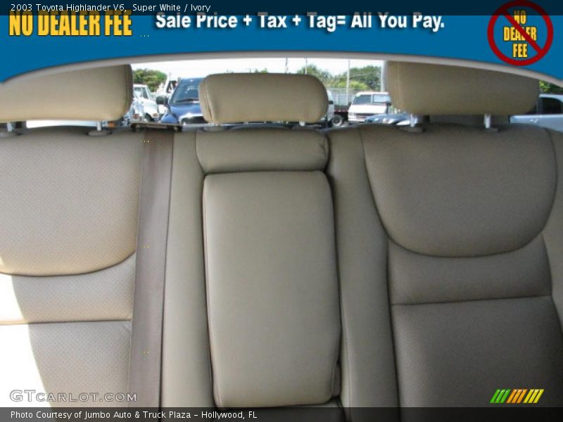 Super White / Ivory 2003 Toyota Highlander V6