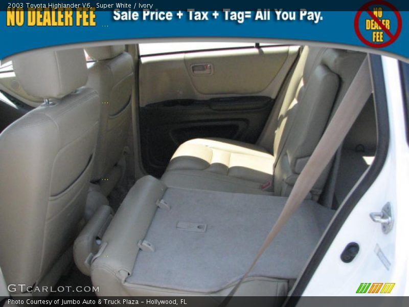 Super White / Ivory 2003 Toyota Highlander V6