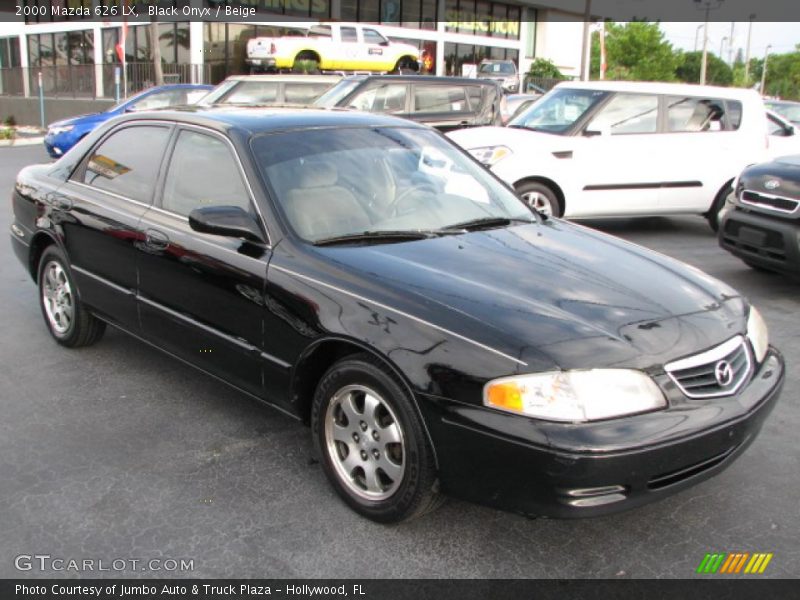 Black Onyx / Beige 2000 Mazda 626 LX