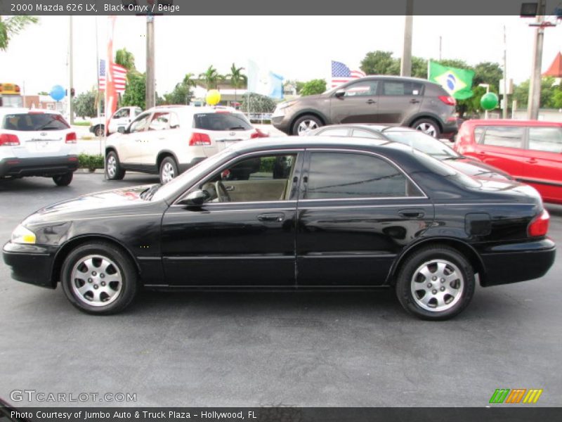 Black Onyx / Beige 2000 Mazda 626 LX