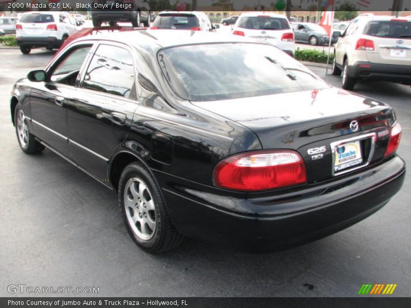 Black Onyx / Beige 2000 Mazda 626 LX