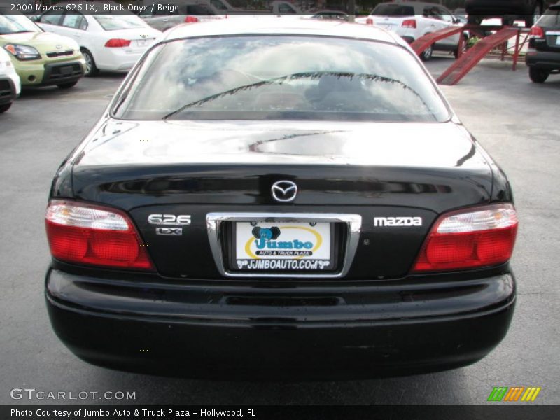 Black Onyx / Beige 2000 Mazda 626 LX
