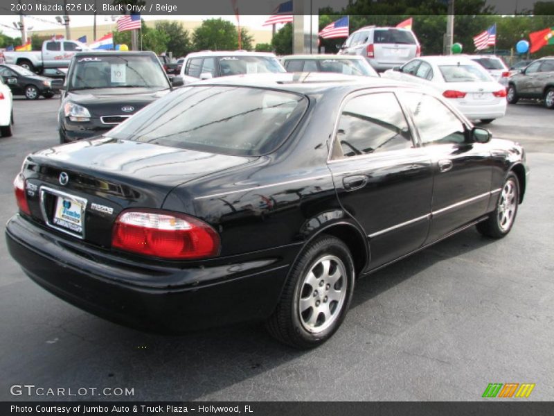 Black Onyx / Beige 2000 Mazda 626 LX
