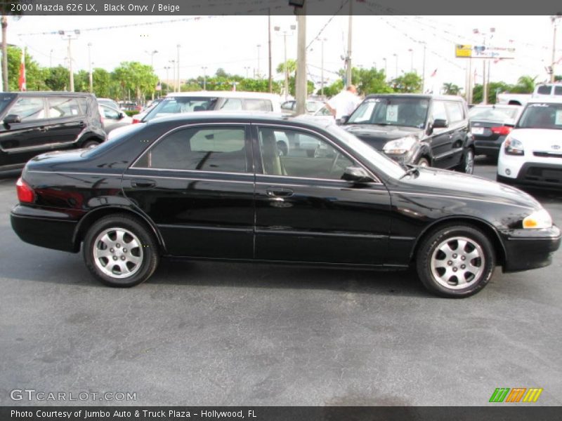 Black Onyx / Beige 2000 Mazda 626 LX