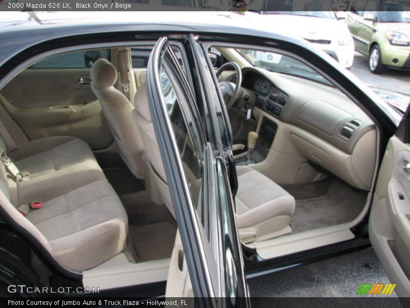Black Onyx / Beige 2000 Mazda 626 LX