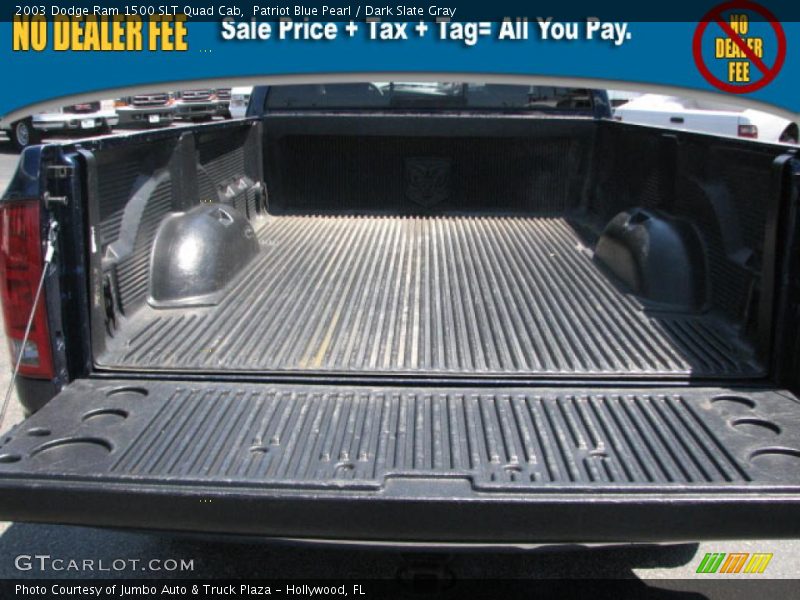 Patriot Blue Pearl / Dark Slate Gray 2003 Dodge Ram 1500 SLT Quad Cab
