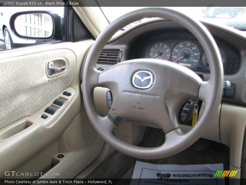 Black Onyx / Beige 2000 Mazda 626 LX