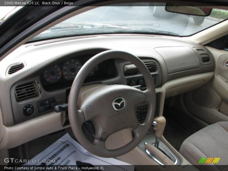 Black Onyx / Beige 2000 Mazda 626 LX