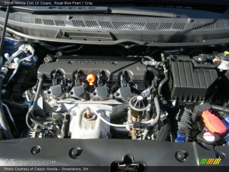 Royal Blue Pearl / Gray 2008 Honda Civic LX Coupe