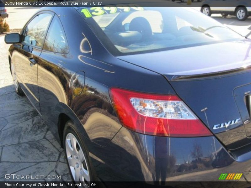 Royal Blue Pearl / Gray 2008 Honda Civic LX Coupe