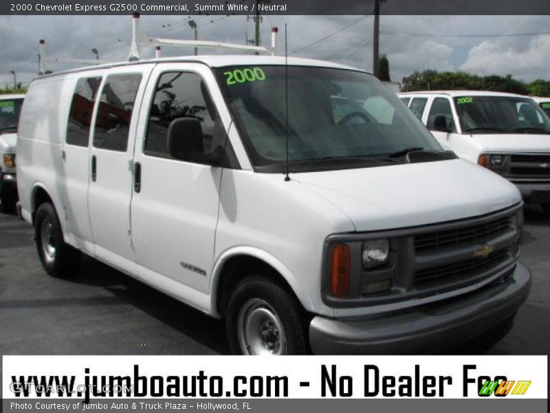 Summit White / Neutral 2000 Chevrolet Express G2500 Commercial