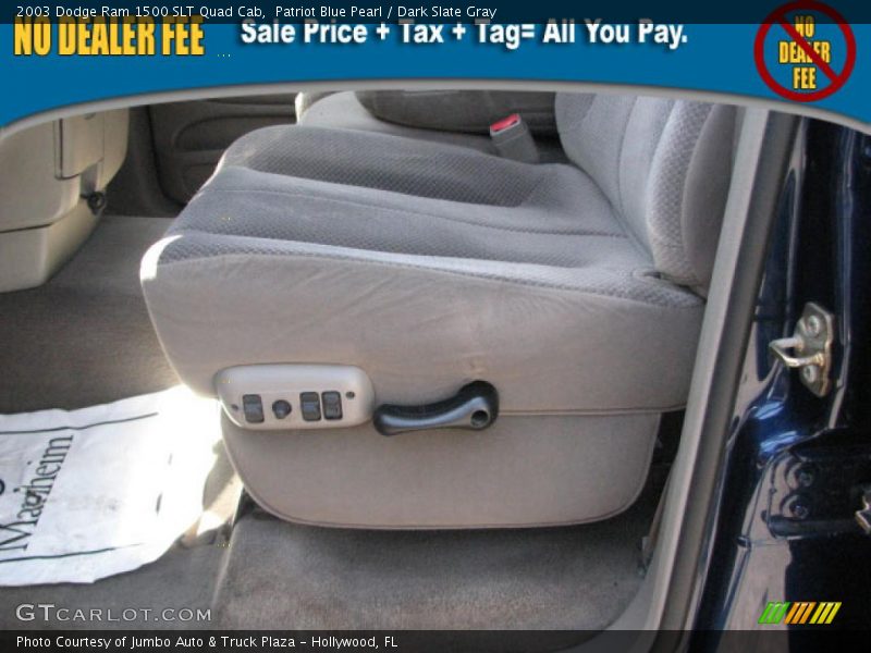 Patriot Blue Pearl / Dark Slate Gray 2003 Dodge Ram 1500 SLT Quad Cab