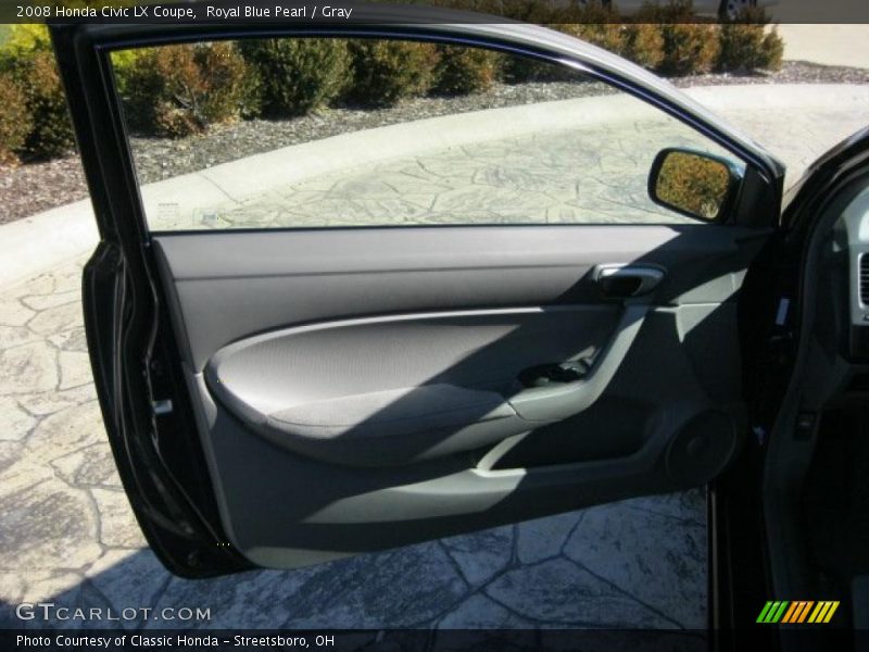 Royal Blue Pearl / Gray 2008 Honda Civic LX Coupe