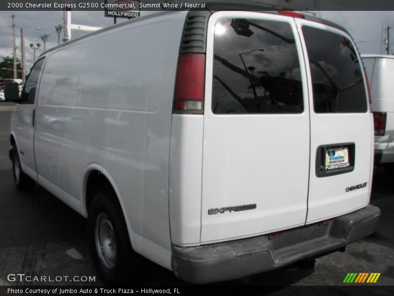 Summit White / Neutral 2000 Chevrolet Express G2500 Commercial