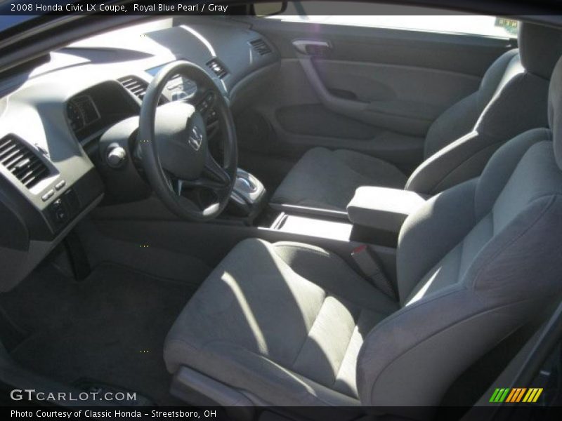 Royal Blue Pearl / Gray 2008 Honda Civic LX Coupe