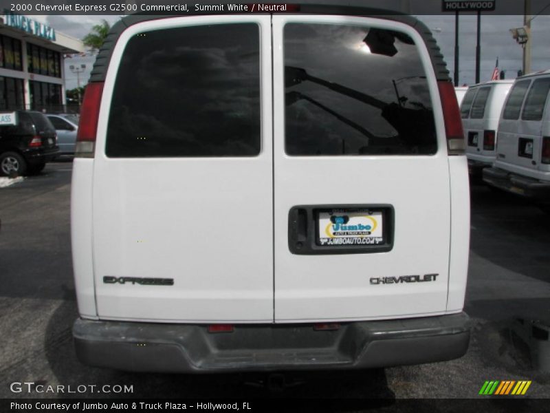 Summit White / Neutral 2000 Chevrolet Express G2500 Commercial