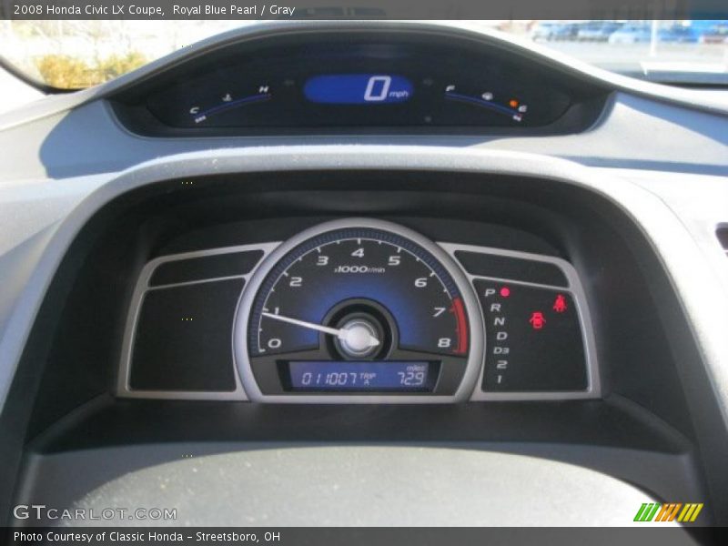 Royal Blue Pearl / Gray 2008 Honda Civic LX Coupe