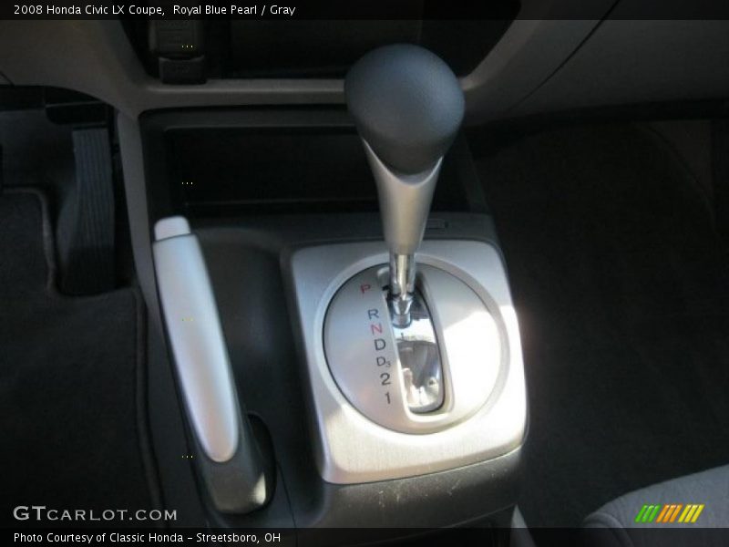 Royal Blue Pearl / Gray 2008 Honda Civic LX Coupe