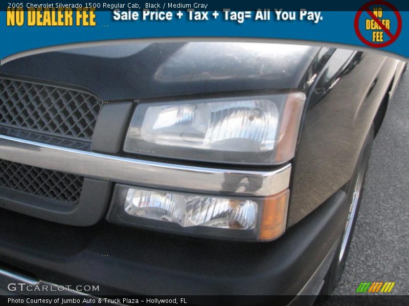 Black / Medium Gray 2005 Chevrolet Silverado 1500 Regular Cab