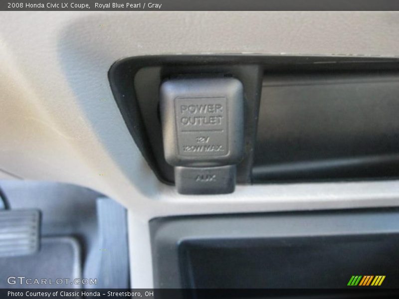 Royal Blue Pearl / Gray 2008 Honda Civic LX Coupe