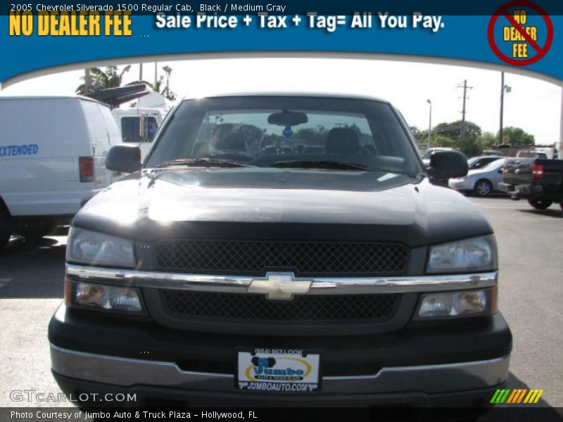 Black / Medium Gray 2005 Chevrolet Silverado 1500 Regular Cab