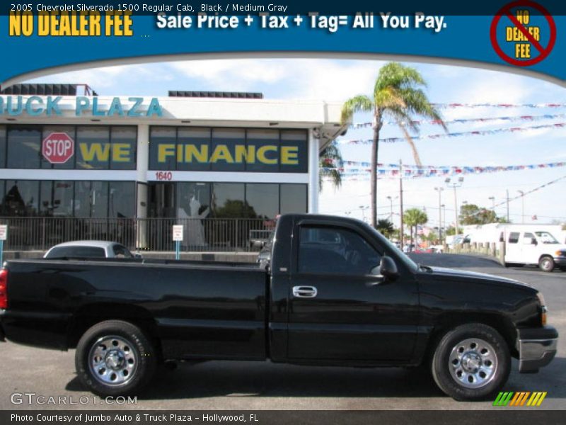 Black / Medium Gray 2005 Chevrolet Silverado 1500 Regular Cab